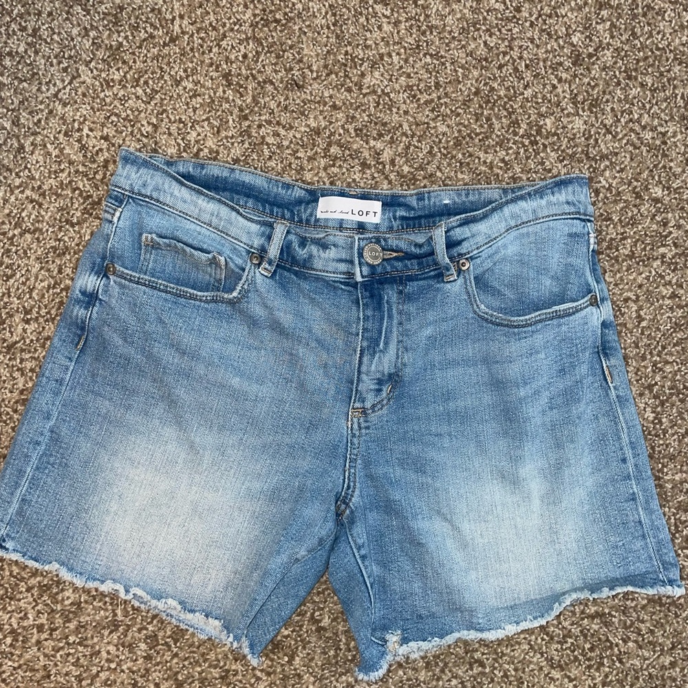 LOFT Blue Denim Shorts